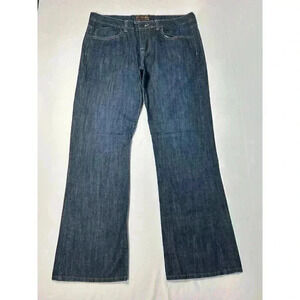 BITTEN by SARAH JESSICA PARKER Jeans Women 12R 34" Dark Blue Boot Cut Distressed